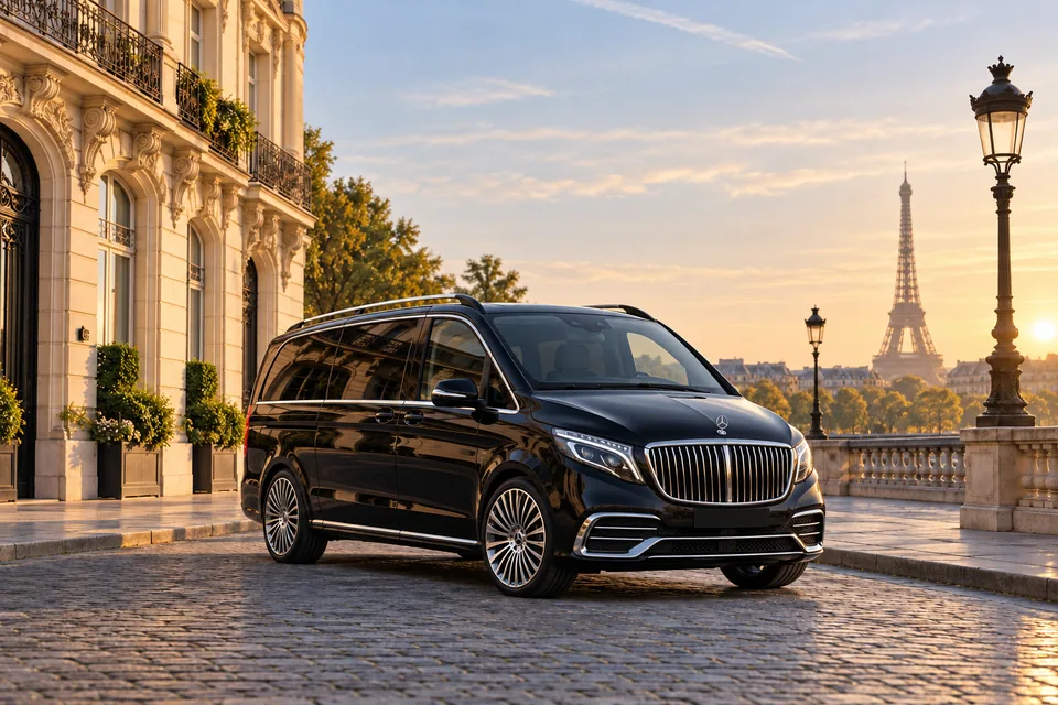 Paris and Mercedes V-Class
